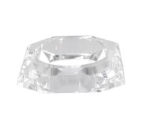 Pure Hands Diaphanus Bauble Handmade Acrylic Bangle Bold Faceted Design Square Profile Sleek Modern Elegance Crystal Clear Transparency Perfect Statement Jewelry for Women