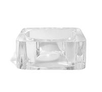 Pure Hands Diaphanus Glory Handmade Acrylic Bangle Square Profile Crystal Clear Transparency Sleek Modern Elegance Lightweight Geometric Jewelry for Women Gift for Her