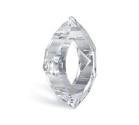 Pure Hands Diaphanus Temptation Handmade Acrylic Bangle Square Shape Faceted Design Crystal Clear Transparency Sleek Modern Elegance Statement Jewelry for Women