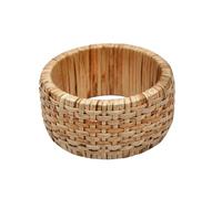 Pure Hands Handwoven Cane Bangle Bracelet Extra-Wide Eco-Friendly Jewelry Studio - Earth-Tone Artisan Wristwear for Women - Sustainable Fashion Accessory