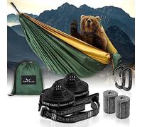 PURE HANG Premium XXL Hammock Double Camping Outdoor - Lightweight Nylon Portable 2-4 person - Strongest Parachute Hammock Backpacking Garden Hiking Travel Beach Yard