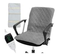 Pure Heating Pad with 30 Temperature Settings and 12 Timer Options Office Chair Heating Pad Suitable for Shoulders, Neck, Waist, Abdomen, Back,Gray