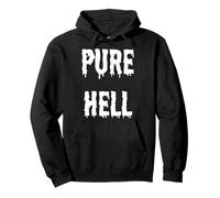 Pure Hell Slogan Pullover Hoodie