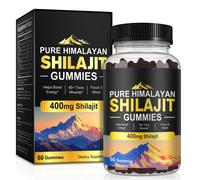 Pure Himalayan Shilajit Gummies 400mg Energy, Focus & Mood 60 Gummies