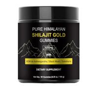 Pure Himalayan Shilajit Gummies: Gold Grade Shilajit Riched with Ashwagandha Fulvic Acid & 85+ Trace Minerals - No Added Sugar - for Men & Women - Raspberry Watermelon Flavor, 60 Gummy