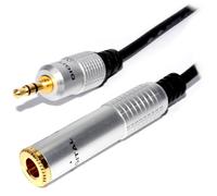 kenable Pure HQ OFC 3.5mm Jack to 6.35mm Jack Socket Adapter Cable 0.3m 30cm