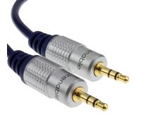kenable Pure HQ OFC Shielded 3.5mm Stereo Jack to Jack Cable Gold 0.5m 50cm