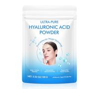 Pure Hyaluronic Acid Powder 100% - DIY Skincare Ingredient for Face Serum, Anti-Aging & Deep Hydration, Double Molecular Weight for Multi-Layer Moisture, High Purity Cosmetic Grade, 10g