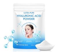 Pure Hyaluronic Acid Powder 100%,Dual Molecular Weight for Deep Hydration, Skin Smoothing & Plumping, Reduces Fine Lines, Ideal for DIY Serums and Daily Skincare,100g