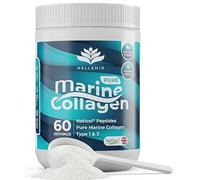 Pure Hydrolysed Marine Collagen Powder 300g | Naticol® Unflavoured | Type 1 and 3 Marine Collagen Peptides | All 9 Aminos | Naticol Branded Peptides | 60 Servings - 2 Month Supply by Hellenia