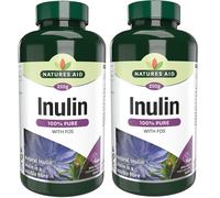 Natures Aid Pure Inulin 250g (Pack of 2)