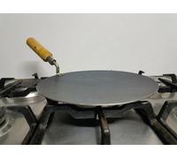 Pure Iron Tawa With Wooden Handle Heavy Duty Roti & Paratha Pan