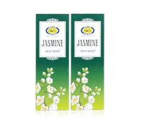 Pure Jasmine Fragrance Bambooless Solid Dhoop Sticks for Puja | Handcrafted & Eco Friendly | Incense Sticks with Free Dhoop Holder | Agarbatti for Rituals | Pack of 2