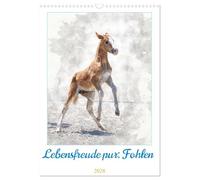 Pure joie de vivre: foals UK-Version (Wall Calendar 2026 DIN A3 Portrait), CALVENDO 12 Month Wall Calendar