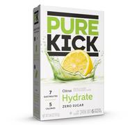 Pure Kick Citrus Hydrate Drink Mix, Zero Sugar, 6 Stick Packs