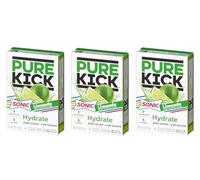Pure Kick Sonic Limeade - 3-18 Servings - Powder Drinks Mix - Low Calorie and Sugar Free - Refreshing Drink Anywhere and Anytime - Low Sodium