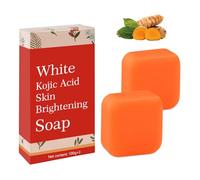 Pure Kojic Acid Skin Brightening Soap Bar 200g - Gentle Formula for Face & Body, Evens Skin Tone with Foaming Net, Safe for Sensitive Skin