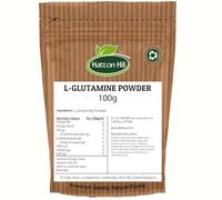 Pure L-Glutamine Powder 100g by Hatton Hill - Premium Amino Acid Supplement for Muscle Recovery & Gut Health - Unflavoured, Vegan Friendly