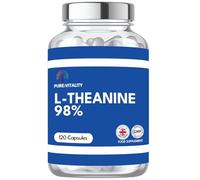 Pure L-Theanine 98% | Natural Green Tea Extract | 120 Capsules x 400mg - UK GMP Certified Manufacturer