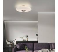 PURE LED ceiling lamp Vitrum brown/opal glass/aluminium Ø 45cm