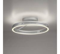 PURE LED ceiling light Loop, aluminium, metal, Ø 60 cm CCT