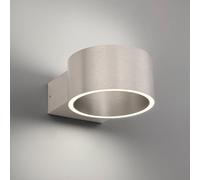 PURE LED wall light Clipse, aluminium, aluminium, Ø 15 cm
