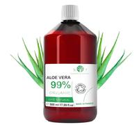 Pure Liquid Aloe Vera 100% Natural Organic: Moisturising, Soothing and Repairing, Facial Tonic and Cleanser, After-Sun, Hair Removal and Shaving, Anti-Ageing Serum. HOMEMADE COSMETICS - 500 ml