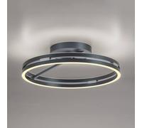 PURE Loop LED ceiling light, mystic grey, Ø 60 cm, CCT