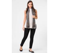 Pure Luxuries London 'aspect' Cashmere & Merino Wool Scarf In Dark Grey Dark Grey