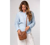 Pure Luxuries London 'aveline' Suede & Leather Cross Body Bag In Tan Tan