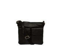 Pure Luxuries London 'elodie' Leather Cross Body Bag In Black Black