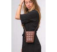 Pure Luxuries London 'elouise' Nappa Leather Cross Body Phone Bag In Tan Tan