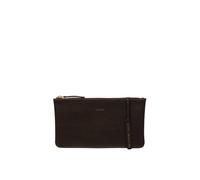 Pure Luxuries London 'emalia' Leather Clutch Bag In Dark Brown Dark Brown One Size