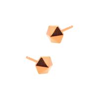 Pure Luxuries London Gift Packaged 'anika' 18Ct Rose Gold 925 Silver Geometric Stud Earrings Rose Gold One Size