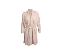 Pure Luxuries London 'hallbeck' Cashmere & Merino Wool Small Dressing Gown In Light Beige Light Beige