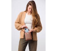 Pure Luxuries London 'kiana' Nappa Leather Cross Body Phone Bag In Light Tan Light Tan