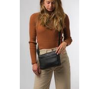 Pure Luxuries London Women's 'Amber' Nappa Leather Cross Body Bag in Black