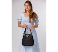 Pure Luxuries London Women's 'Antoinette' Canvas & Leather Handbag in Black