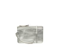Pure Luxuries London Women's 'Eleanor' Leather Clutch Bag in Silver