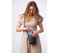 Pure Luxuries London Women's 'Kiana' Nappa Leather Cross Body Phone Bag in Black