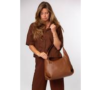 Pure Luxuries London Women's 'Kirsten' Leather Shoulder Bag in Tan