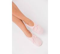 Pure Luxuries London Women's 'Millom' Cashmere & Merino Wool Medium Slippers in Light Pink | Size: 6/8