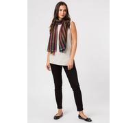 Pure Luxuries London Women's 'Ratio' Cashmere & Merino Wool Pashmina in Dark Blue