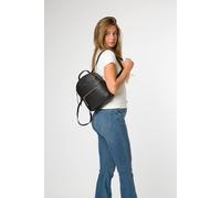 Pure Luxuries London Women's 'Sophia' Leather Backpack in Black Pure Luxuries London Black