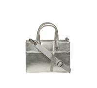 Pure Luxuries London Women's 'Tatiana' Leather Cross Body Mini Grab Bag in Silver