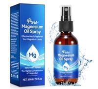 Pure Magnesium Oil Spray, 100% Natural Topical Magnesium Spray for Feet and Sleep, Safe and Effective, 60ml