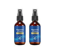 Pure Magnesium Oil Spray, Foot Magnesium Spray, Portable Package Natural Topical Oil for Feet and Sleep, Easy to Absorb and Soothe (2)