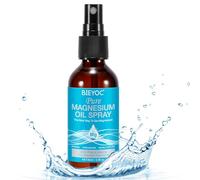 Pure Magnesium Oil Spray, Magnesium Oil for Feet, Easy to Absorb & Use, Magnesium Oil Spray Glass Bottle 60ml