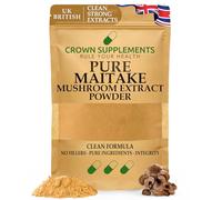 Pure Maitake Mushroom Powder Extract | Fruiting Body Polysaccharides | Crown Supplements UK (100G)