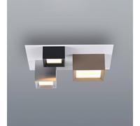 PURE Manhattan LED ceiling lamp, multicoloured, 3-bulb, CCT